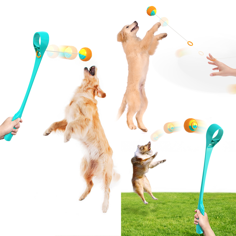 Interactive Dog Non-Automatic Launcher Ball Throwing Ball Toy For Medium And Large Dog