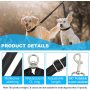 Adjustable Length and Tangle Free Dual Dog Leash for Small Dog
