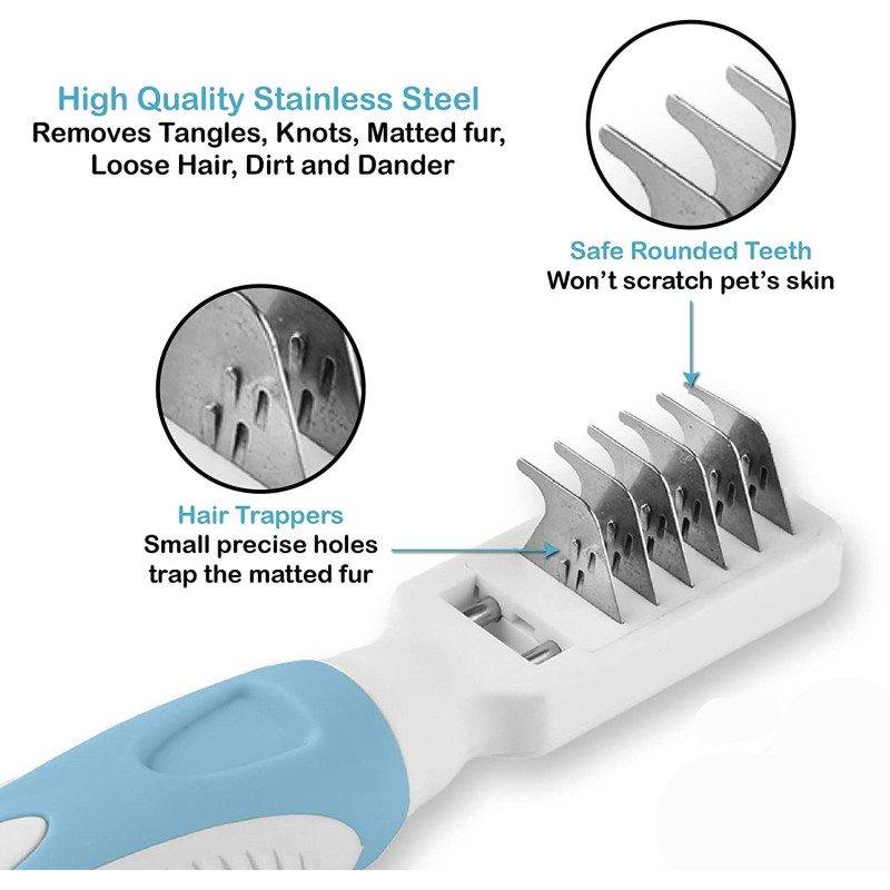 Straightens Tuft And Knotted Pet Hair Remover Extremely Gentle on Pets Easily removes Mats