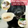 Pet Food Measuring Scoop Weighing Scale Cup Dog Cat Feeding Bowl Spoon Kitchen Portable Pet Scoop for Dog