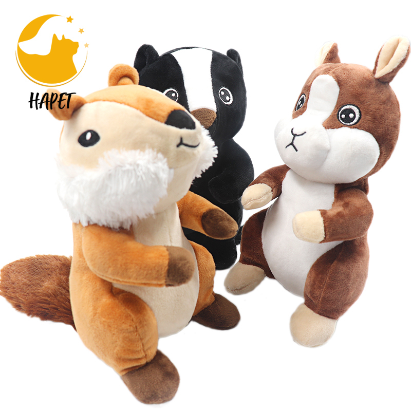 3 In 1 Dog Plush Toy for Large Breed, Cute Squeaky Toys with Crinkle Paper  Chew Toys for Puppy, Small, Middle, Big Pet