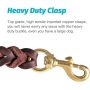 Heavy Duty Leather Dog Leash Best Military Grade for Dogs Training