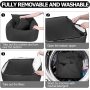 Dog Car Seat for Small Dog, Pet Booster Seat Dog Travel Safety Car Carrier with Side Pocket Storage Fully Removable and Washable
