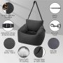 Dog Car Seat for Small Dog, Pet Booster Seat Dog Travel Safety Car Carrier with Side Pocket Storage Fully Removable and Washable