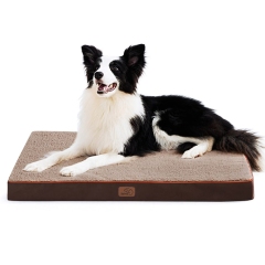 Wholesale Orthopedic Memory Foam Dog Bed Pet Bed Washable Cover Dog Cat Bed Removable Cover Indoor Cat Dog Mat Pad