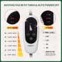 Pet Heating Pad for Dogs Cats with Timer Upgraded Electric Heated Pad Temperature Adjustable Pet Bed Warmer Blanket Mat Auto Pow