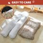 Sagging Calming Couch Protector Pet Bed, Soft Plush Dog Sofa Mat Cover for Furniture Protector with Removable Washable Cover