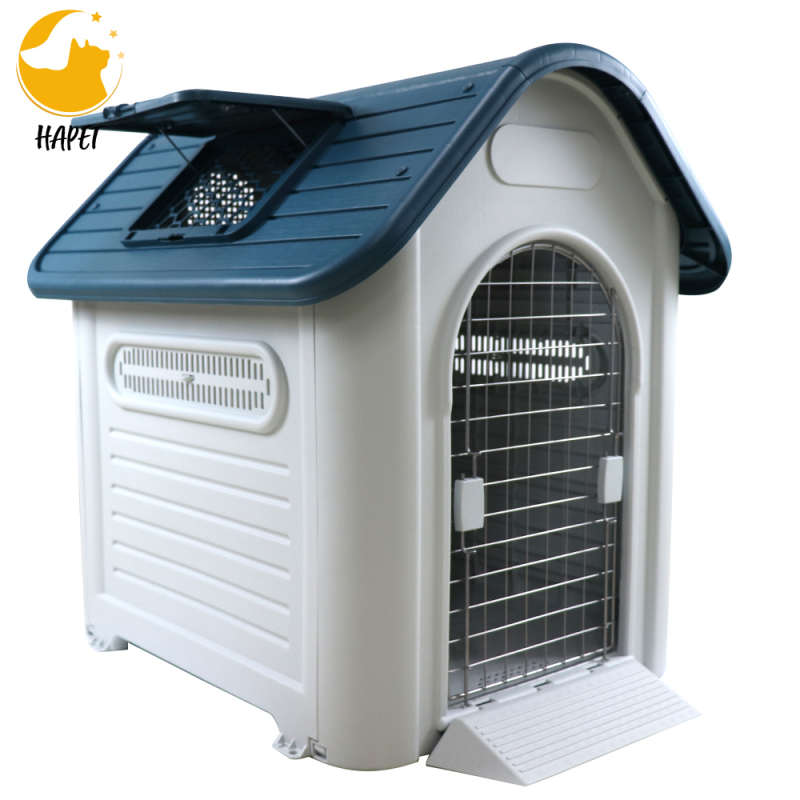 Indoor Outdoor Doghouse with Weatherproof Floor Dog Kennel