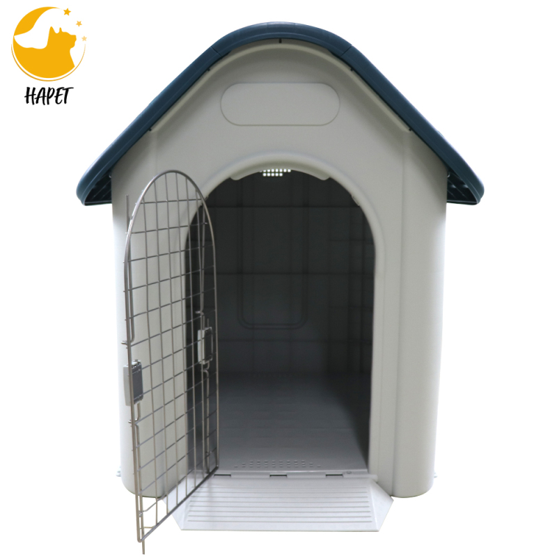 Indoor Outdoor Doghouse with Weatherproof Floor Dog Kennel