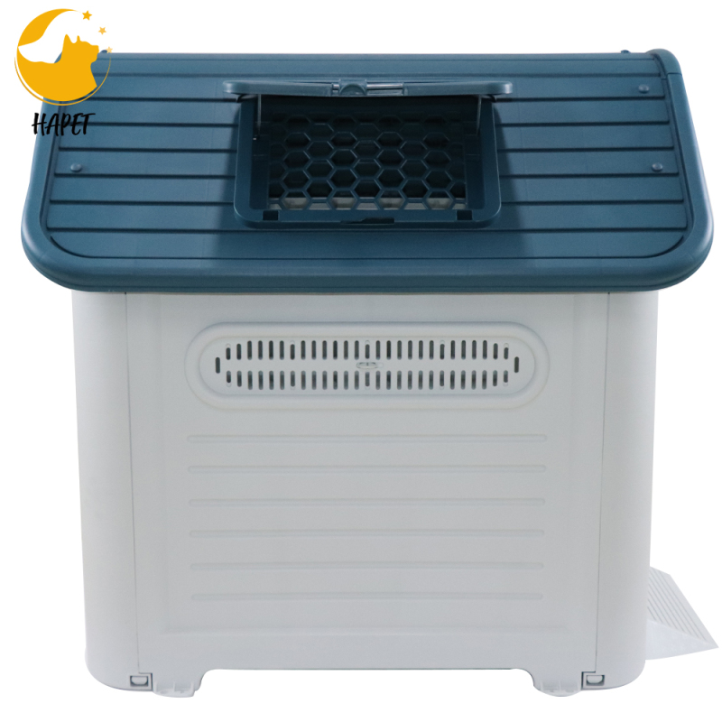 Indoor Outdoor Doghouse with Weatherproof Floor Dog Kennel