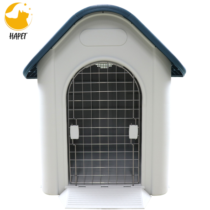Indoor Outdoor Doghouse with Weatherproof Floor Dog Kennel