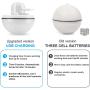 Usb Rechargeable Interactive Cat Toy Degree Automatic Rolling Ball Anti-break Bite Self Rotating Pet Cat harness Toy Ball