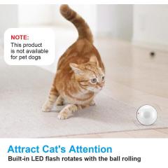 Usb Rechargeable Interactive Cat Toy Degree Automatic Rolling Ball Anti-break Bite Self Rotating Pet Cat harness Toy Ball