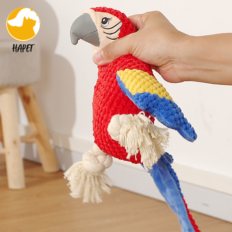 Interactive Stuffed Dog Toys with Crinkle Paper Durable Squeaky Chew Toys for Puppy Small Medium Dogs