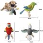 Interactive Stuffed Dog Toys with Crinkle Paper Durable Squeaky Chew Toys for Puppy Small Medium Dogs