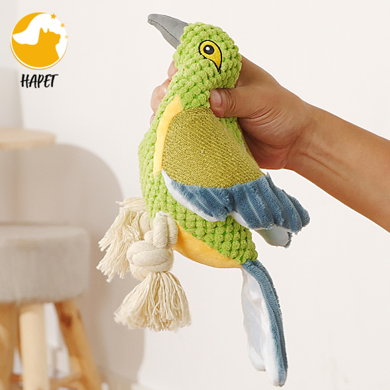Interactive Stuffed Dog Toys with Crinkle Paper Durable Squeaky Chew Toys for Puppy Small Medium Dogs