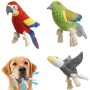 Interactive Stuffed Dog Toys with Crinkle Paper Durable Squeaky Chew Toys for Puppy Small Medium Dogs