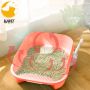 Cat Litter Box with Lid,Top Entry Kitty Sifting Litter Box Kitten Toilet for Cats,Enclosure Cat Litter Pan with Mat No Smell