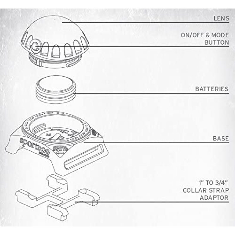 Dog Collar Light Tracker Safety Light can be Used For Night