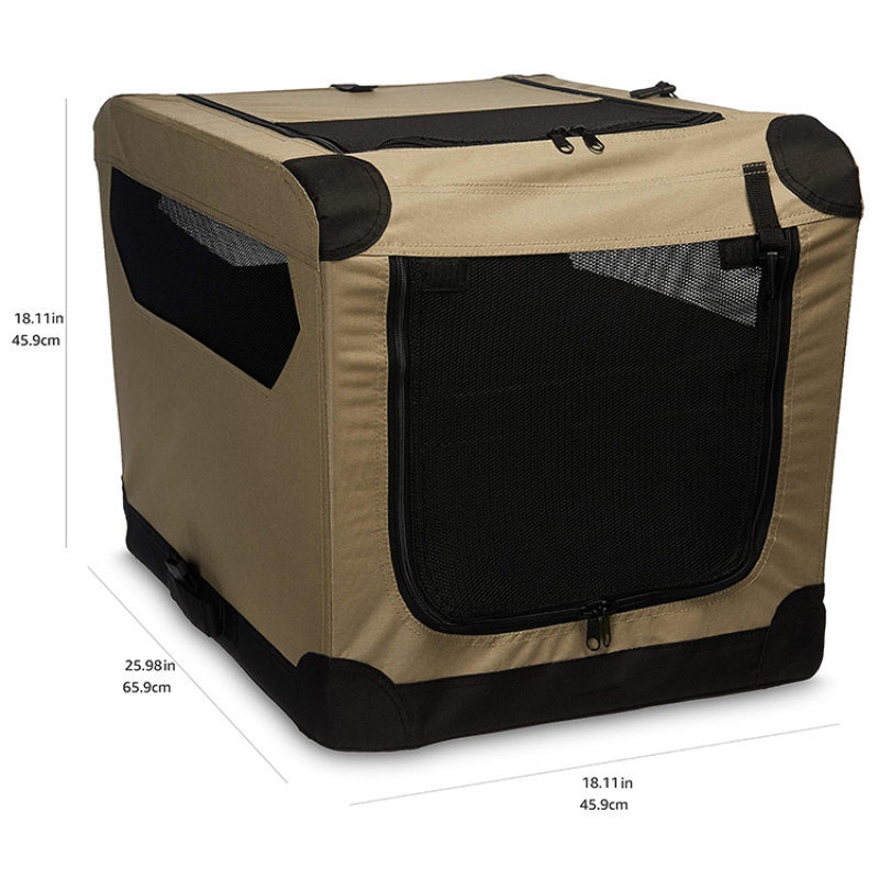 Premium Folding Portable Soft Breathable  Collapsible Dog Crate for Indoor and Outdoor for Dog and Cat