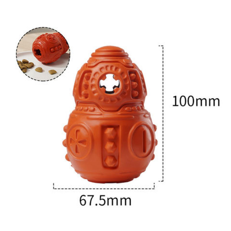 Interactive Treat Dispenser  Dog Chewing Toy for Aggressive Red Ball Toy