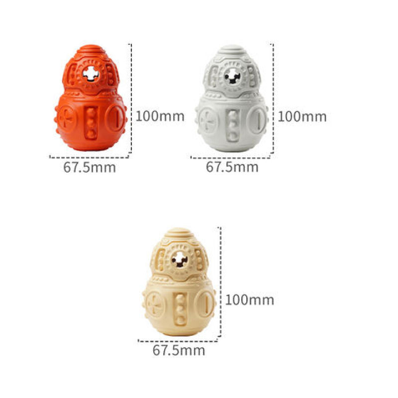 Interactive Treat Dispenser  Dog Chewing Toy for Aggressive Red Ball Toy