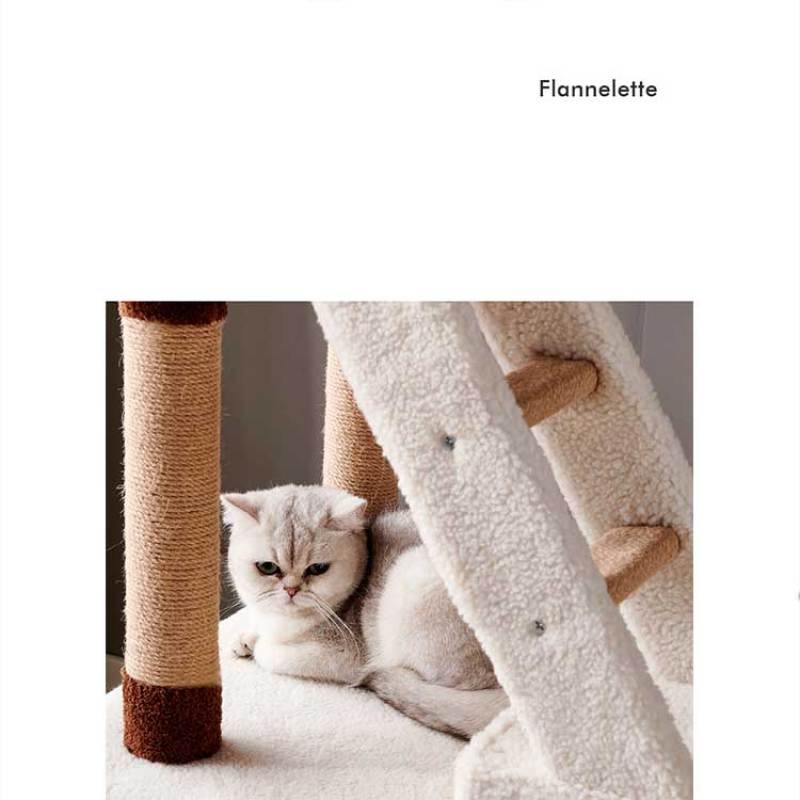 Manufacture Luxury Cat House Removable Washable Small Wooden Cat Tree Kitten Activity Tower Condo Deluxe Furniture Cat Tree