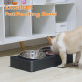 Large Dogs Stainless Steel Elevated Dog Bowls with Stand