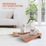 Cat Scratcher Pad Cardboard Lounge Bed Corrugated Scratching Pad with Catnip 3 Packs Durable Reversible