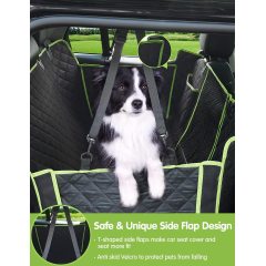 Waterproof Scratchproof Dog Hammock Car Seat Cover with Big Mesh Window