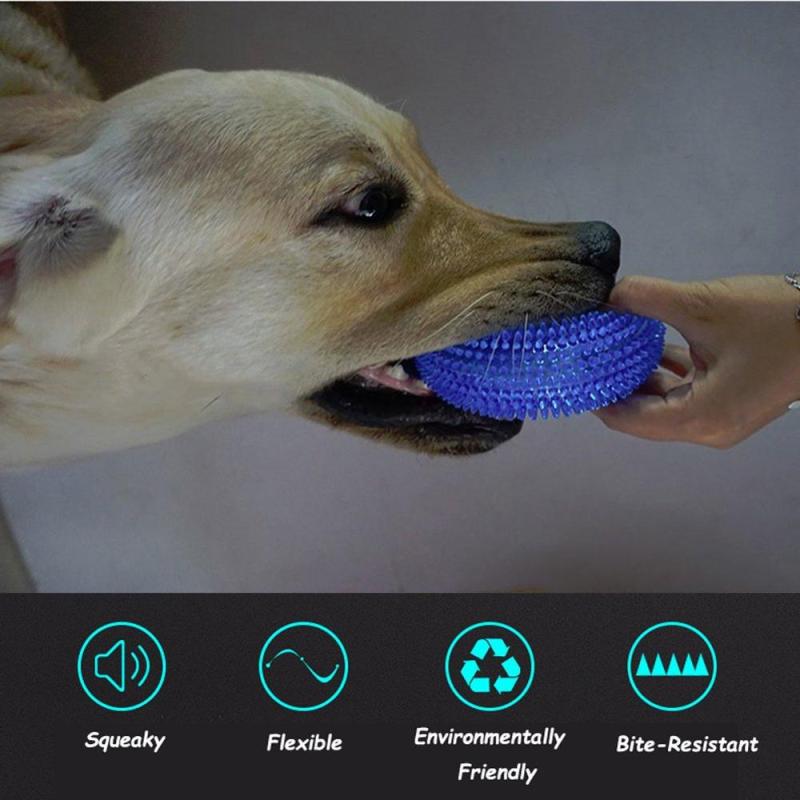 Durable Dog Chew Toy with Squeaker for Aggressive Nearly Indestructible 100% Natural rubber ball dog toy