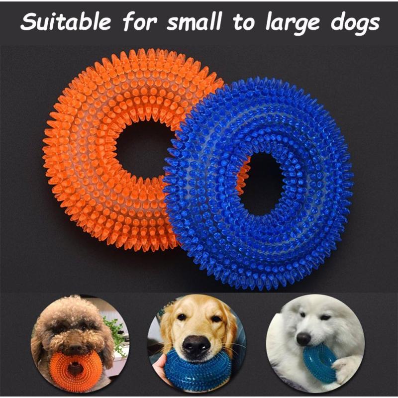 Durable Dog Chew Toy with Squeaker for Aggressive Nearly Indestructible 100% Natural rubber ball dog toy