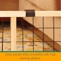 Hassle free install with no tools Mesh Pet gate Pressure Mount Sustainable Hardwood For Pet