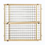Hassle free install with no tools Mesh Pet gate Pressure Mount Sustainable Hardwood For Pet