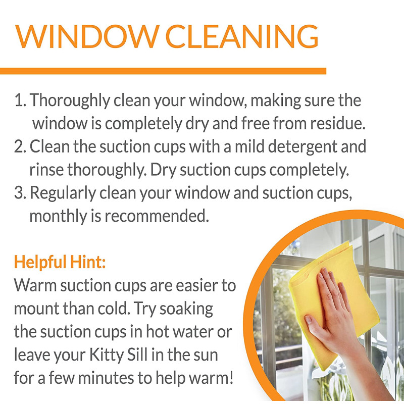Single Level Cat Hammock Window Perch Mount Kitty Sill