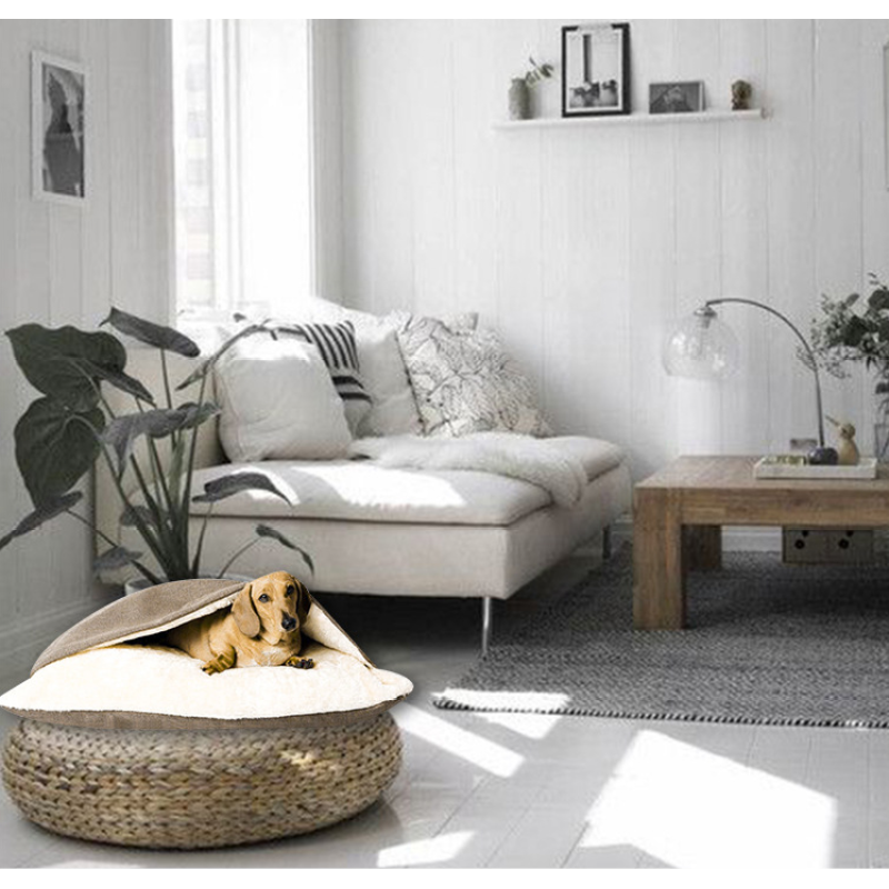 Custom Advanced Designer Anti-slip Warm Polar Fleece pet bed pad dog cat sleeping Bed