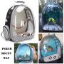 Pet Parrot Carrier Bird Travel Bag Space Capsule Transparent Backpack Breathable 360 Sightseeing