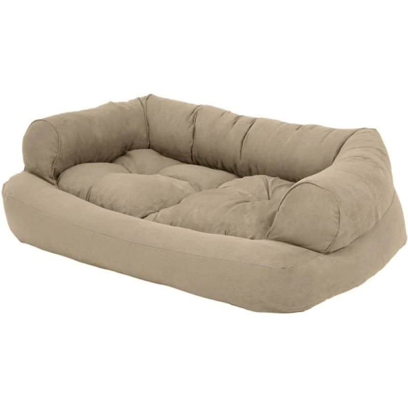 Overstuffed Cat Dog Bed Removable Cover Luxury Soft Plush Warm Pet Bed Washable Pet Bed Sofa