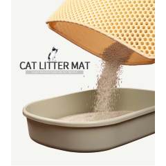 Wholesale Double Layer Litter Mat Black Hole Waterproof Cat Easy Clean Double-Layer Eva Foam Flushable Cat Litter Mat