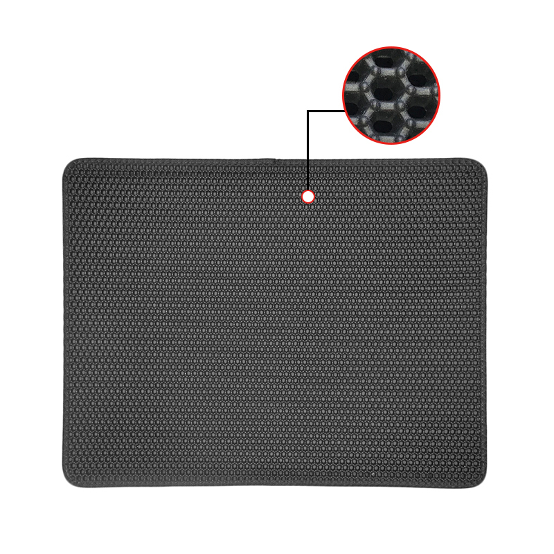 Wholesale Double Layer Litter Mat Black Hole Waterproof Cat Easy Clean Double-Layer Eva Foam Flushable Cat Litter Mat