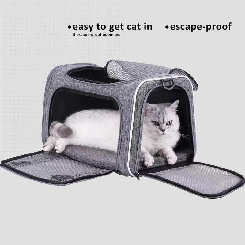Easy Vet Visit Pet Carrier for Medium Cats and Small Dogs Comfortable and Convenient Airline Approved