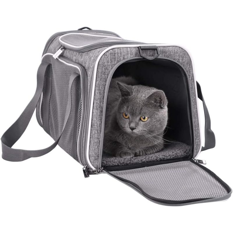 Easy Vet Visit Pet Carrier for Medium Cats and Small Dogs Comfortable and Convenient Airline Approved