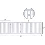 Wooden Dog Gate, Foldable Pet Gate with 2PCS Support Feet Dog Barrier Indoor Pet Gate Panels for Stairs, White, Indoor Use Only