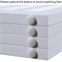 Wooden Dog Gate, Foldable Pet Gate with 2PCS Support Feet Dog Barrier Indoor Pet Gate Panels for Stairs, White, Indoor Use Only
