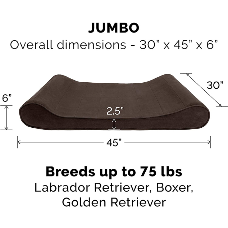 Cooling Gel and Memory Foam Cat Dog Bed Ergonomic Contour Orthopedic Pet Bed Pad Indoor Luxe Lounger Pet Bed Mat for Large Dogs