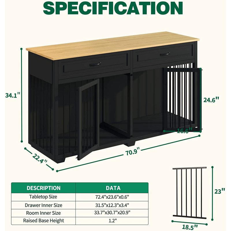 Dog Crate Furniture, 72.4