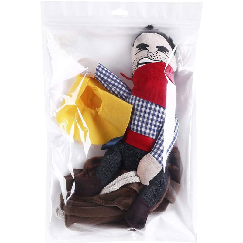 Wholesale Cool Cowboy Rider Dog Costume Clothes Pet Costume Halloween Dogs Clothes Knight Style With Doll