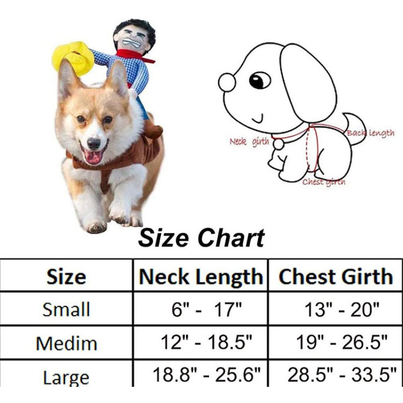 Wholesale Cool Cowboy Rider Dog Costume Clothes Pet Costume Halloween Dogs Clothes Knight Style With Doll