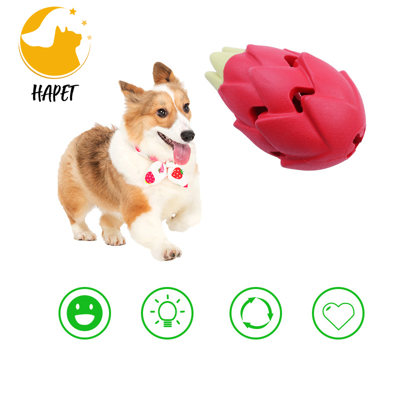 Dog Toy Set Dog Squeaker Toy Ball Dragon Fruit Leaky Chew Toy
