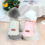 Fleece Lined Warm Dog Jacket Warm Dog Hoodie Puppy Coats with Hooded Cold Weather Pet Apparel Clothes for Puppy